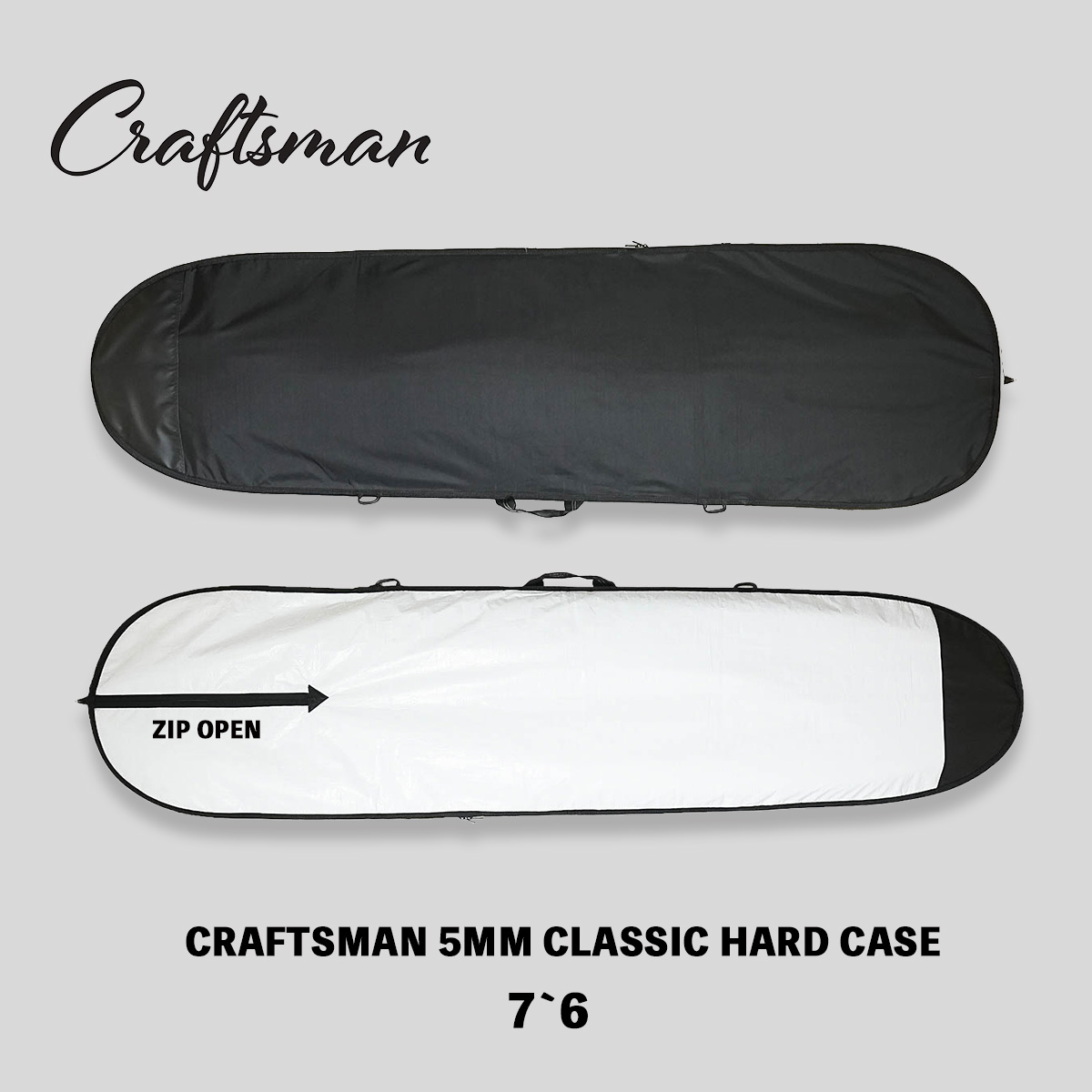 【先行予約】CRAFTSMAN ハードケース 5MM CLASSIC｜サーフボードケース 7'6｜初回250枚限定